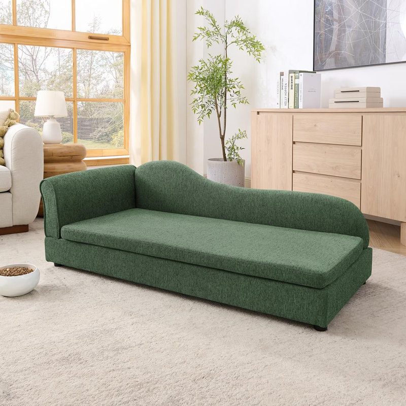 Canapé surdimensionné à dossier irrégulier pour animaux de compagnie, Olive Green