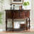American-style simple retro console table
