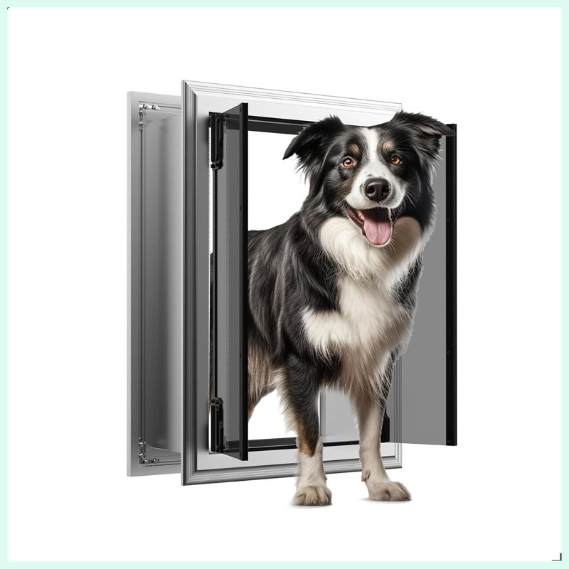 Porte pour chien française écoénergétique avec cadre en aluminium