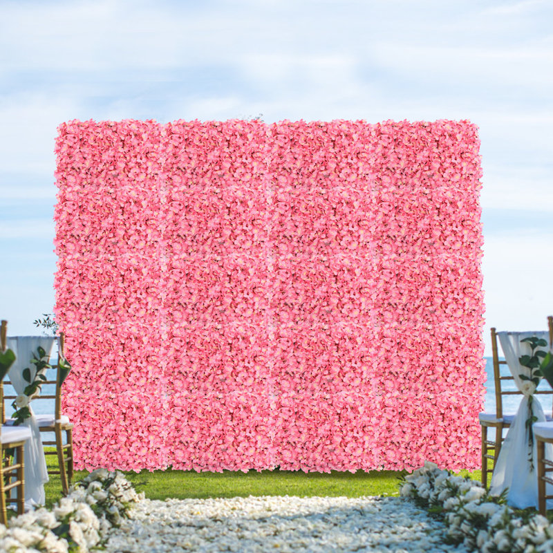 Artificial Silk Flower Wall Panels