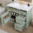 36" Bathroom Vanity With Sink, Ceramic Sink, 2 Tip-out Drawers, Soft Close Door Hinges-803393858