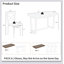 Ensemble de table de salle à manger 7 pièces 7 pièces Parfait pour la cuisine, coin repas