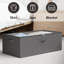  Ensemble de 4 contenants de rangement de 10 pouces de hauteur sous le lit, grands bacs de rangement sous le lit avec couvercles pour la chambre à coucher, le dortoir, les vêtements, l'organisation de placard, les draps ou les couvertures-109237086