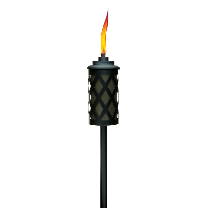 65-Inch Bronze Metal Convertible Outdoor Torch