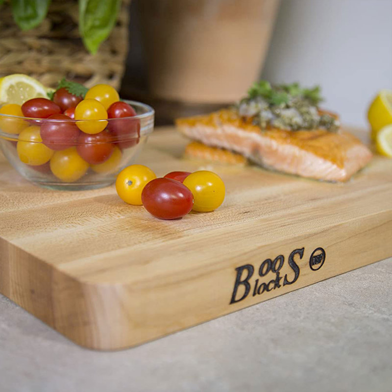 John Boos Maple Wood Chop N Slice Reversible Cutting Board, 16" x 10"