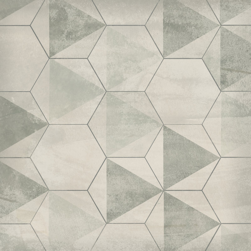 Hexagon Tile IX, 20" H x 20" W