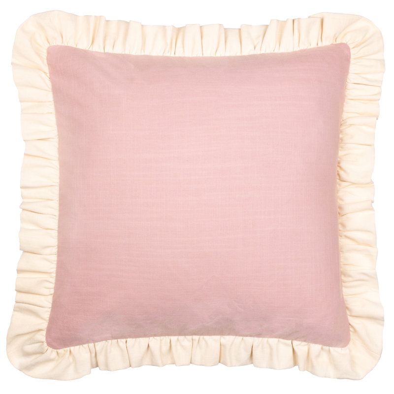 Square Cushion, Light Pink, Pillow Cover Only - No Insert
