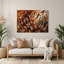 Birds House Finch Brown Metal Wall Art-1888552154