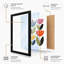 Six Stylized Blooms Mid-Century - Framed Print-1444412559-1444412558