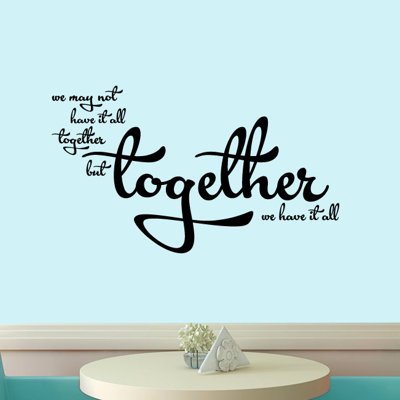 Text & Numbers Non-Wall Damaging Wall Decal