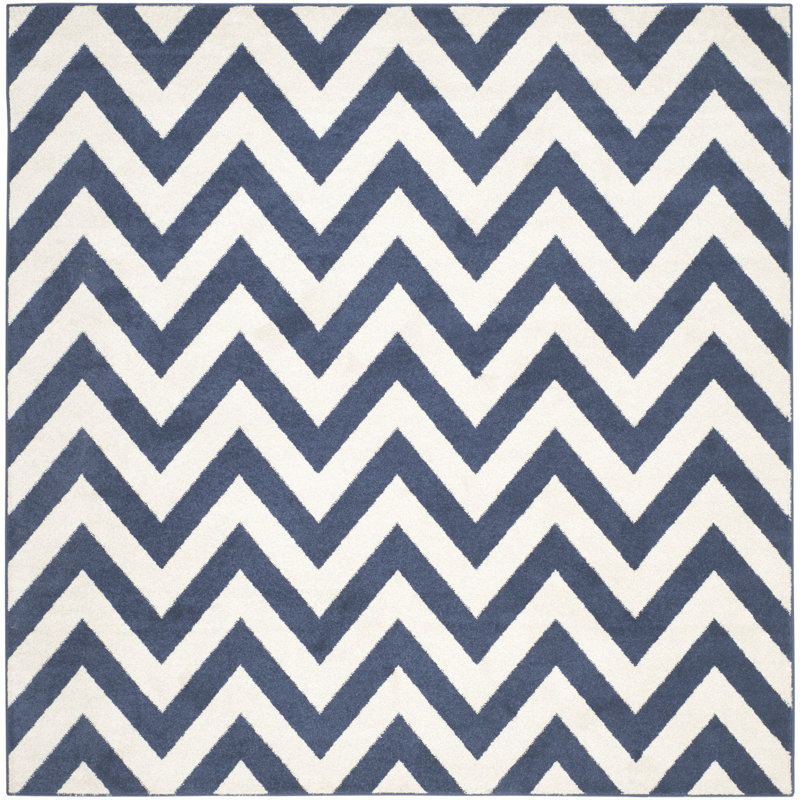 Falstaff Performance Chevron Rug, Square 7'