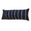 Housse de coussin lombaire à rayures en jute bleu marine / blanc-2000218673