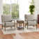 24" Tall Rustic Solid Wood End Table With Built-In Power Outlet And USB Port