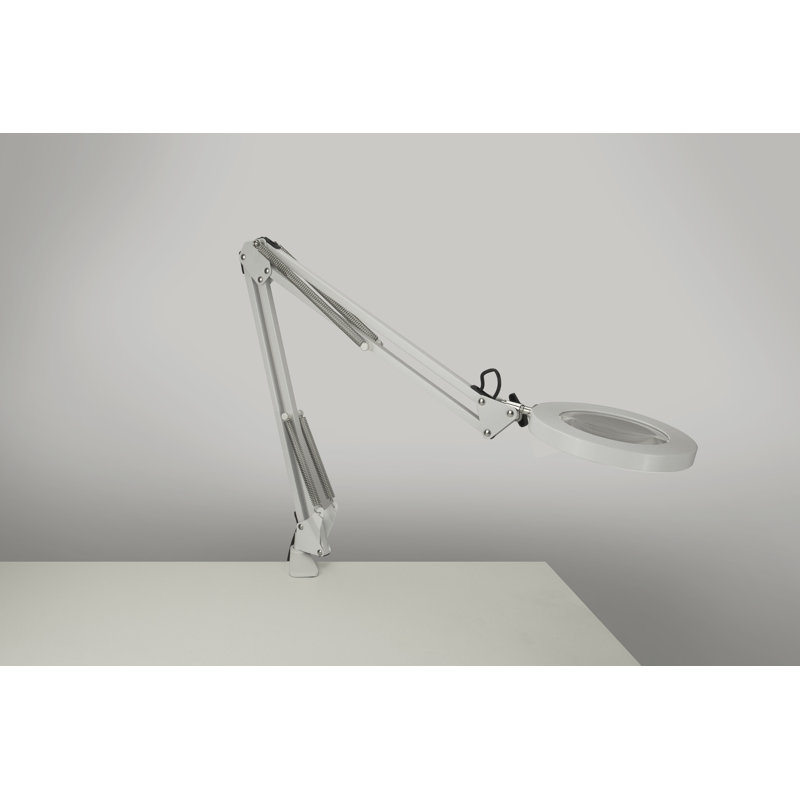 Adley Metal Clip On Lamp, White