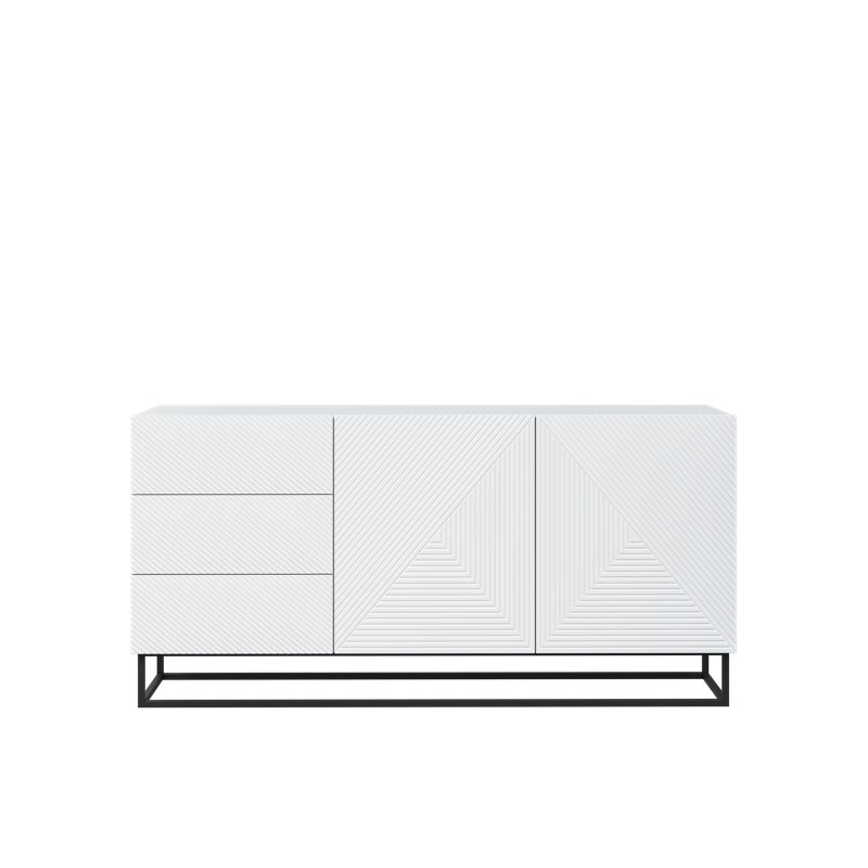 Melaher 167cm Sideboard, White Matte