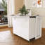 3-in-1 Folding Side Table with 4 Storage Shelves,41-Inch Expandable Dining Table-877275395