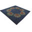 Tapis carré bleu marine Orlando