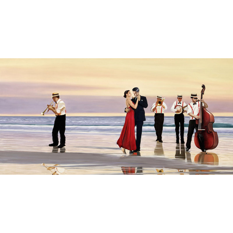 Romance On The Beach by Pierre Benson - Wrapped Canvas Print, 50cm H x 100cm W x 4cm D