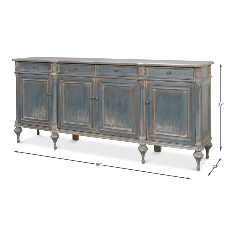 Lilac 88'' W Solid Wood Sideboard