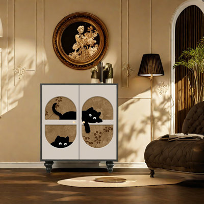 Armoire à chaussures de style français crème