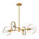 Alexandro 4 - Light Fabric Dimmable Sputnik Modern Linear Chandelier