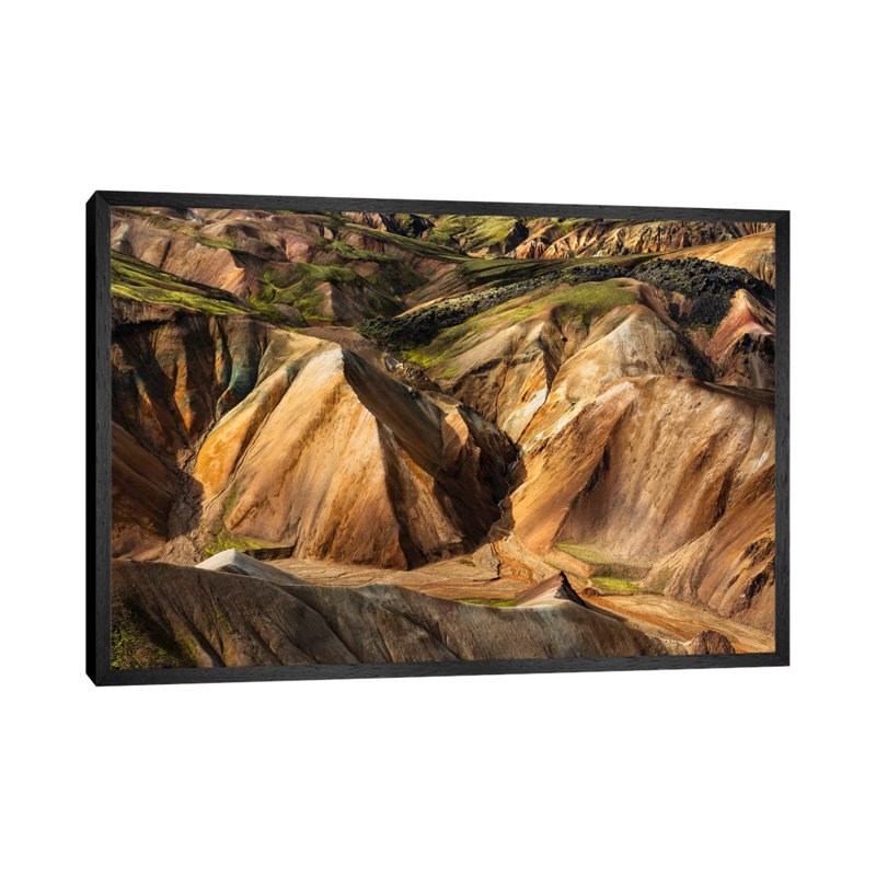 Glowing Iceland by Stefan Hefele - Gallery-Wrapped Canvas Giclée on Canvas, Black Framed, 66.04 cm H x 45.72 cm W