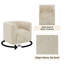 Fauteuil d'appoint pivotant beige