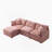 Modular Sectional Couch, Upholstered Sofa, 3-Seater Sofa With Ottoman-2135822507