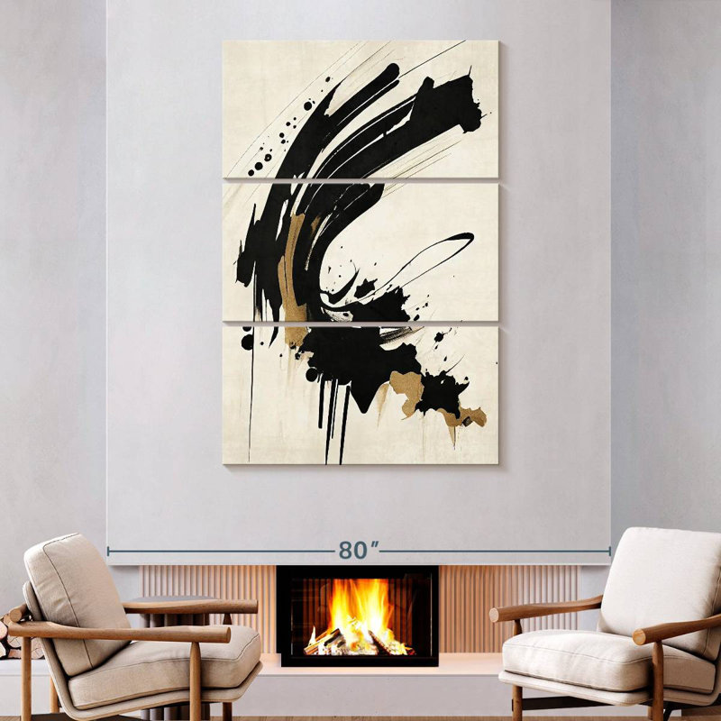 Avery Chaotic Curves II, 74" H x 48" W