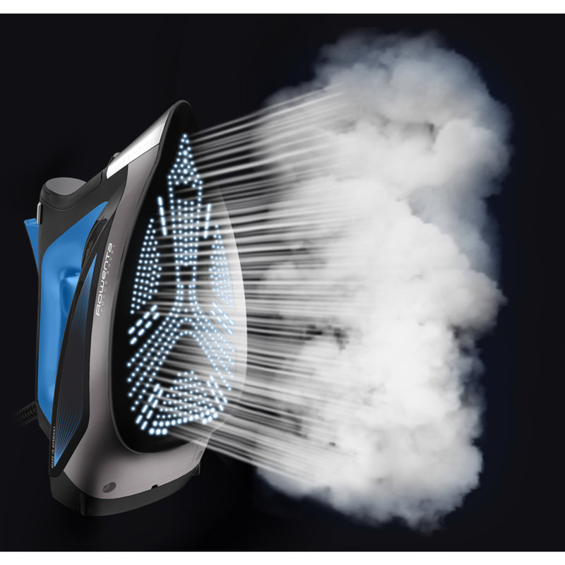 Rowenta Focus Xcel Black and Blue Stainless Steel Steam Iron