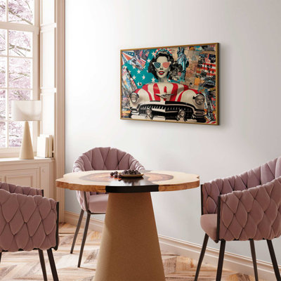 Framed Poster - American collage