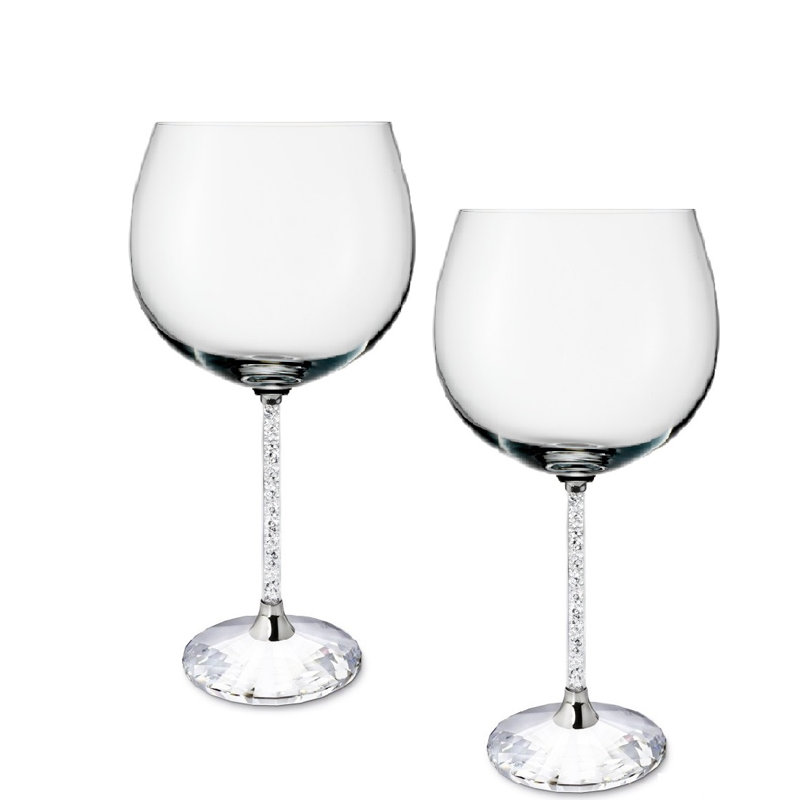 570ml Handmade Crystal Gin Balloon Glass Set