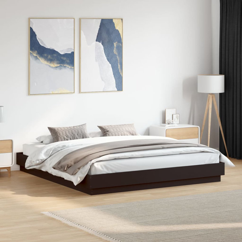 Middleport Bed, Black, UK Small Single - 75 x 190 cm