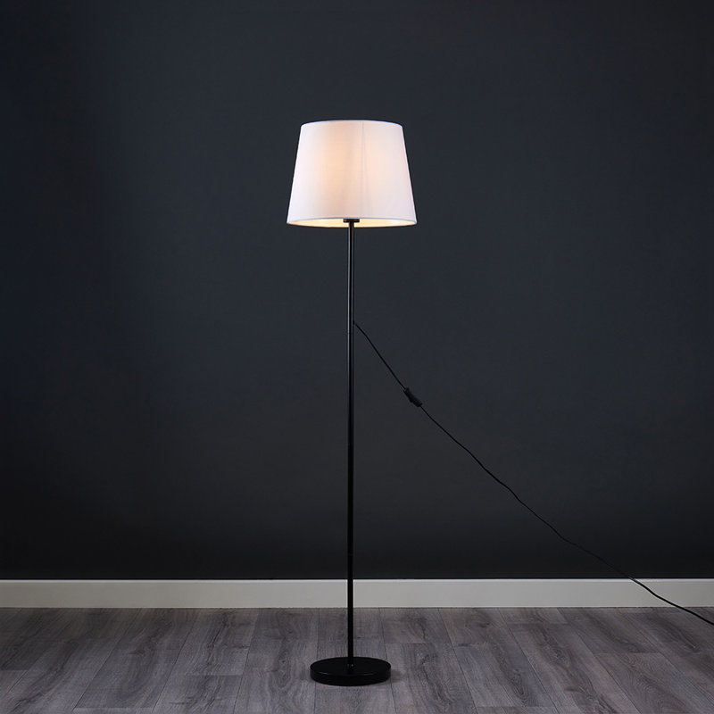 Gurpreet 154 H cm Traditional Floor Lamp, Yes, Mustard, Black