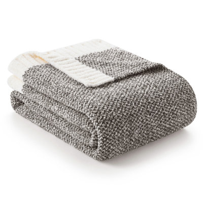  Jeté tricoté réversible Heather Knit