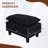 Modular Sectional Sofa, Corduroy U-Shape Sectional Couch With 2 Movable Ottoman For Living Room-766623837