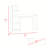 White And 4-Shelf Writing Desk