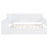 Full Size Wooden Daybed In White - 3 Drawers And Power Outlets For Convenience With Desk White, Drawers, Pine Construction-507928950-507928951
