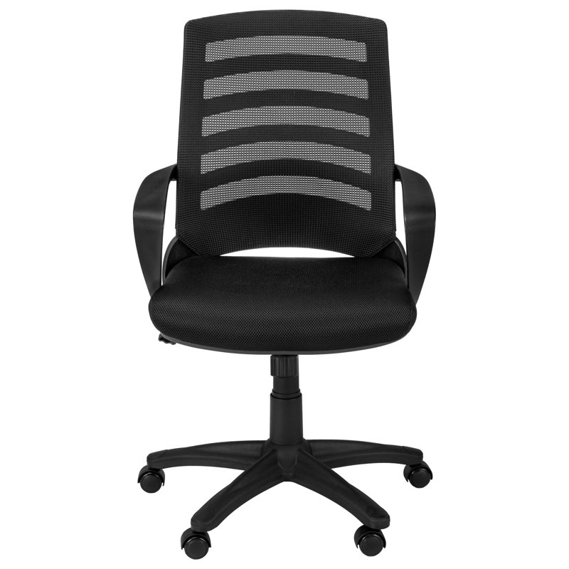 Chaise de bureau ergonomique, filet noir, réglable en hauteur et pivotante, pour l'efficacité du travail avec fonction pivotante, filet métallique, bureau d'ordinateur, style moderne