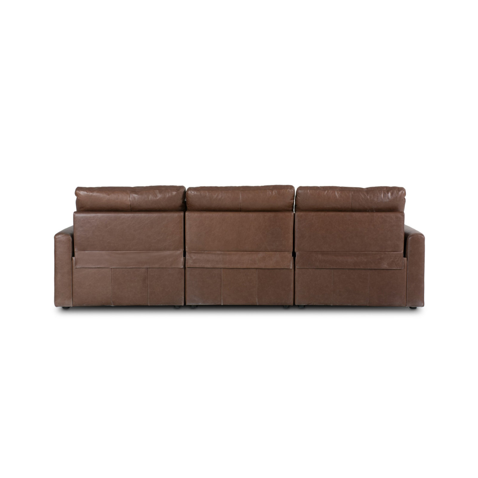 Downing 111" Genuine Leather Reclining Sofa, Sonoma Coco Genuine Leather
