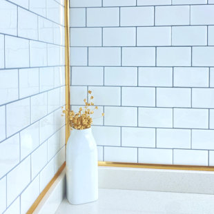 120'' L x 0.5'' W Peel and Stick Tile Trim Roll