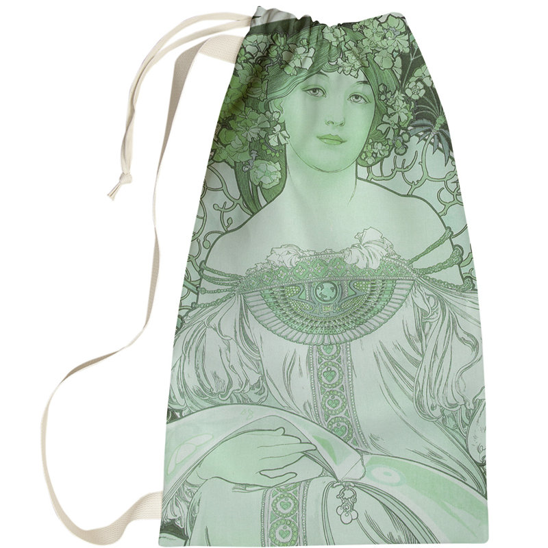 Sac à linge à lit bougon Magdaleno, Petit (H 64 po x l 20 po x P 1,5 po), Vert