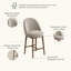 Tabouret de bar 26 po Mid-Century