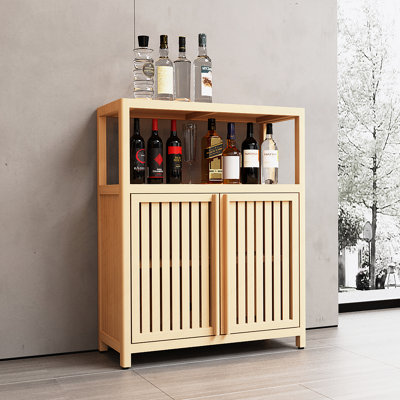 Large Capacity Bamboo Storage Cabinet Furniture For Bathroom