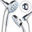 8-Mode High-Pressure Handheld Showerhead With Magdock System - 5-Inch Face, Hygienic Nozzles, 6Ft Stainless Steel Hose & Dual Magnetic Mounts-113695288
