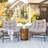 Digrazia Cement Round Outdoor Side and End Table, Modern Accent Table, Housewarming Gifts-1731036815