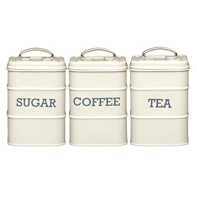 Living Nostalgia Coffee, Tea, and Sugar Canisters