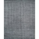 Hand Knotted Area Rug in Charcoal And Gray