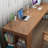 Nut-brown Rectangular Solid Wood Executive Desk-1403872037