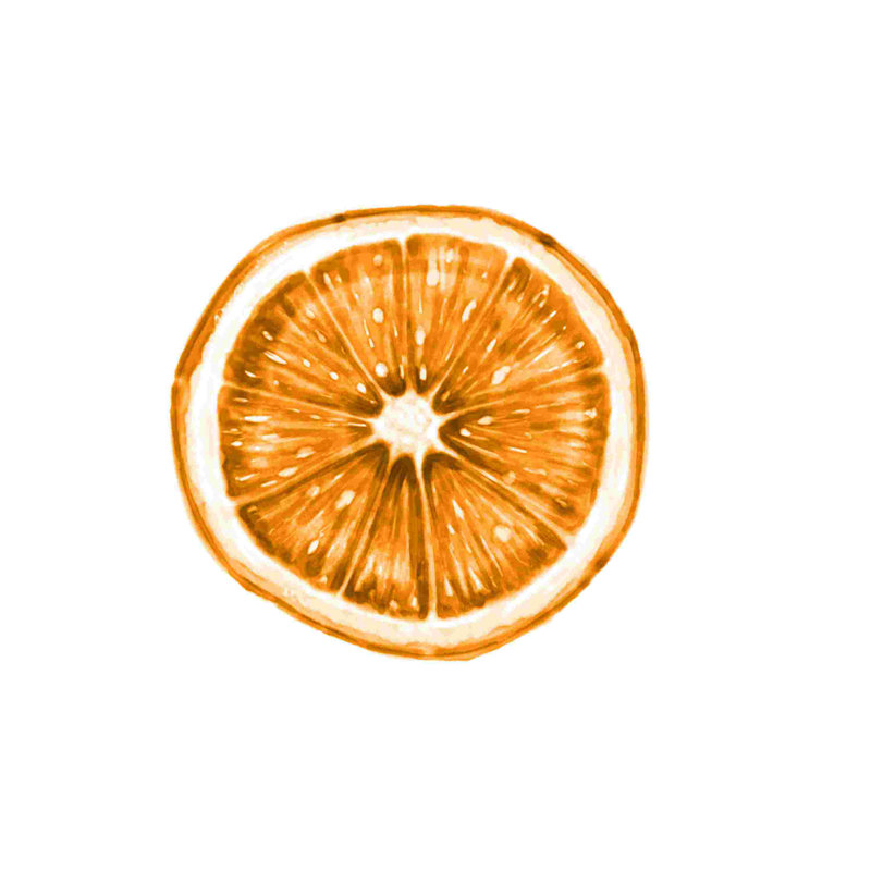 " Orange ", 30" H x 30" W